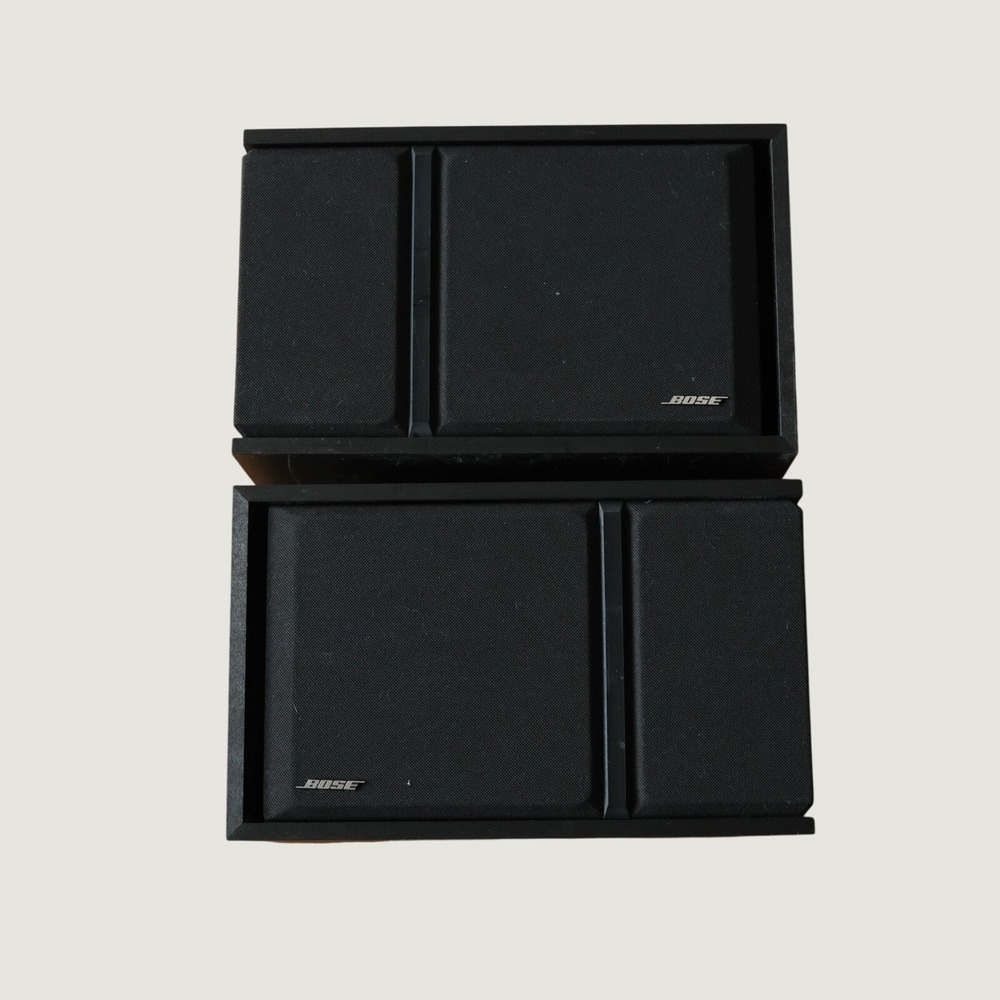 Bose 301 Series III Bookshelf Speakers Black Vintage Direct Reflecting Pair 90s